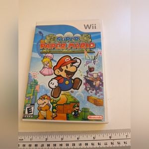Nintendo Super Paper Mario Wii 2007, w instructions Original Owner, Tested